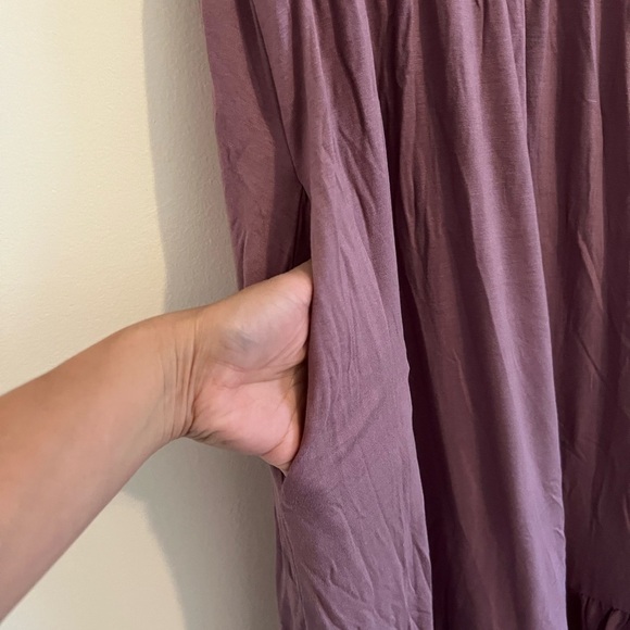 Lil Better Women Mauve Sleeveless Sundress Pleated Flowy Casual Preppy 2XL Chic - Picture 3 of 16